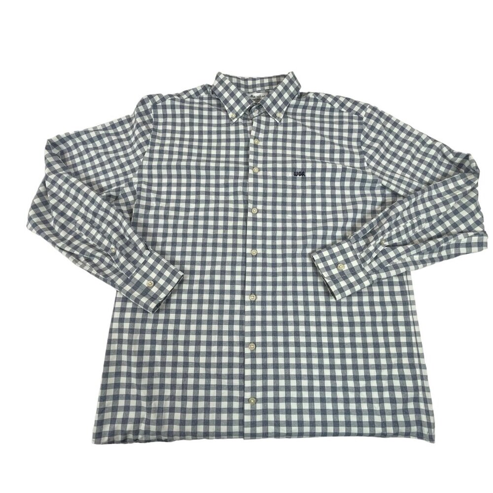 Peter Millar Summer Comfort Shirt Sz Large Mens Plaid Checks Stretch Long Sleeve